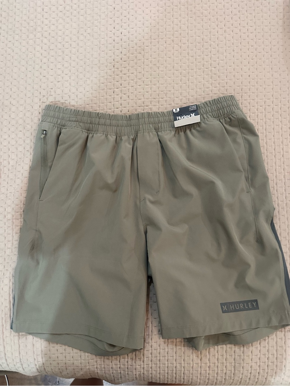 Hurley Olive Athletic Swim/Training Shorts